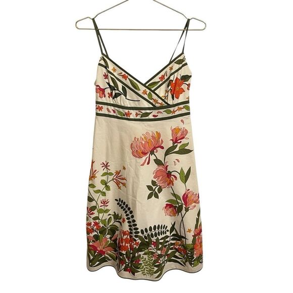 J. Crew Rousseau Floral Dress by Adrienne Watkins Cotton Size 0 - Picture 1 of 8